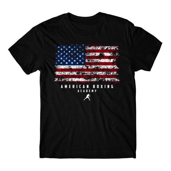 AMERICAN BOXING ACADEMY - GRUNGE FLAG - T-SHIRT - $GCA3ZR$ Thumbnail