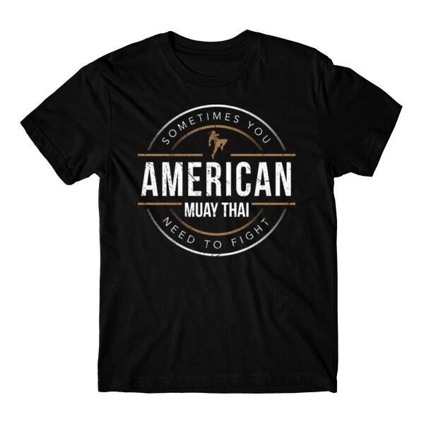 AMERICAN MUAY THAI - CIRCLE BADGE - T-SHIRT - $DUVWHF$ Thumbnail