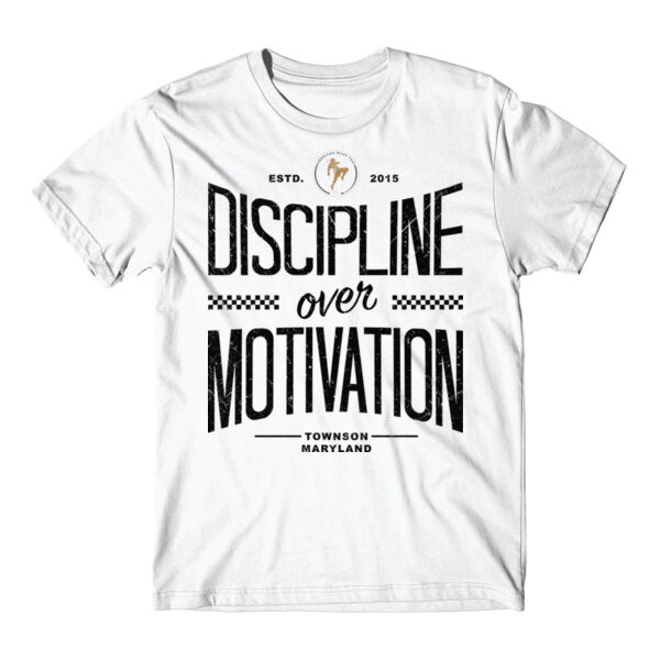 AMERICAN MUAY THAI - DISCIPLINE OVER MOTIVATION - T-SHIRT - $274TC6$ Thumbnail